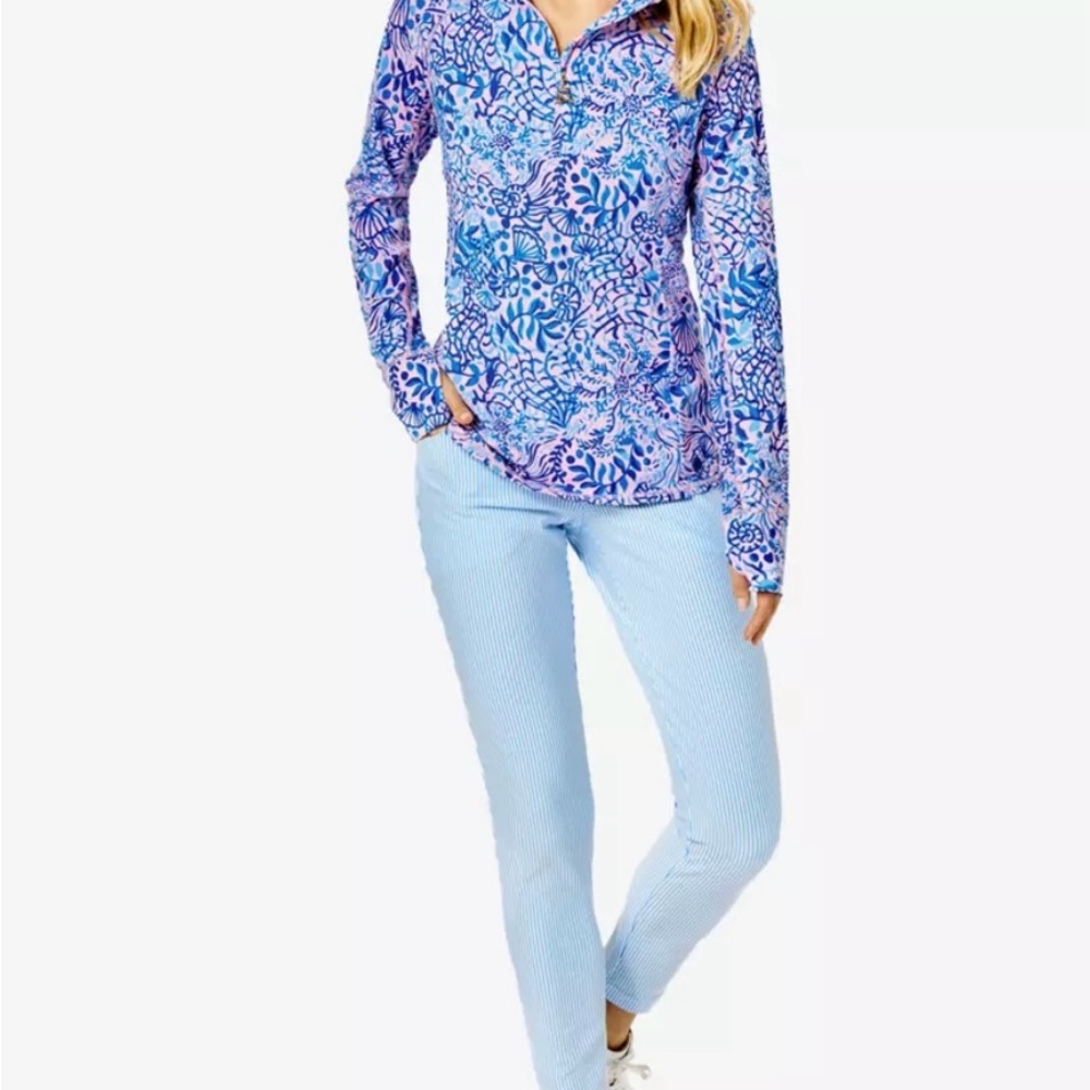 LILLY PULITZER
Marion High Tide Quarter Zip Pull Over medium